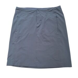 REI Women 4 Hiking Skirt Charcoal Gray Stretch Athletic